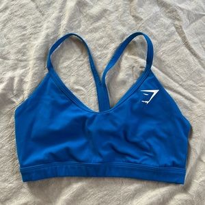 GYMSHARK Bright Blue sports bra.